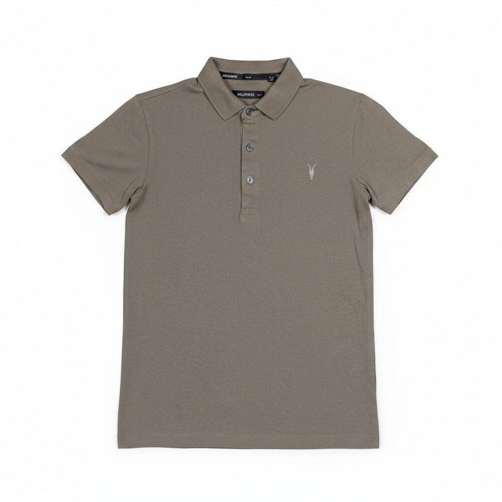smAllsaints All Saints Boys Gray Polo Shirt Size 11-12 Years Preppy Casual